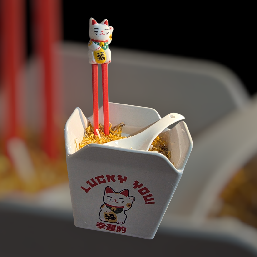 Money Cat Ramen Bowl Candle