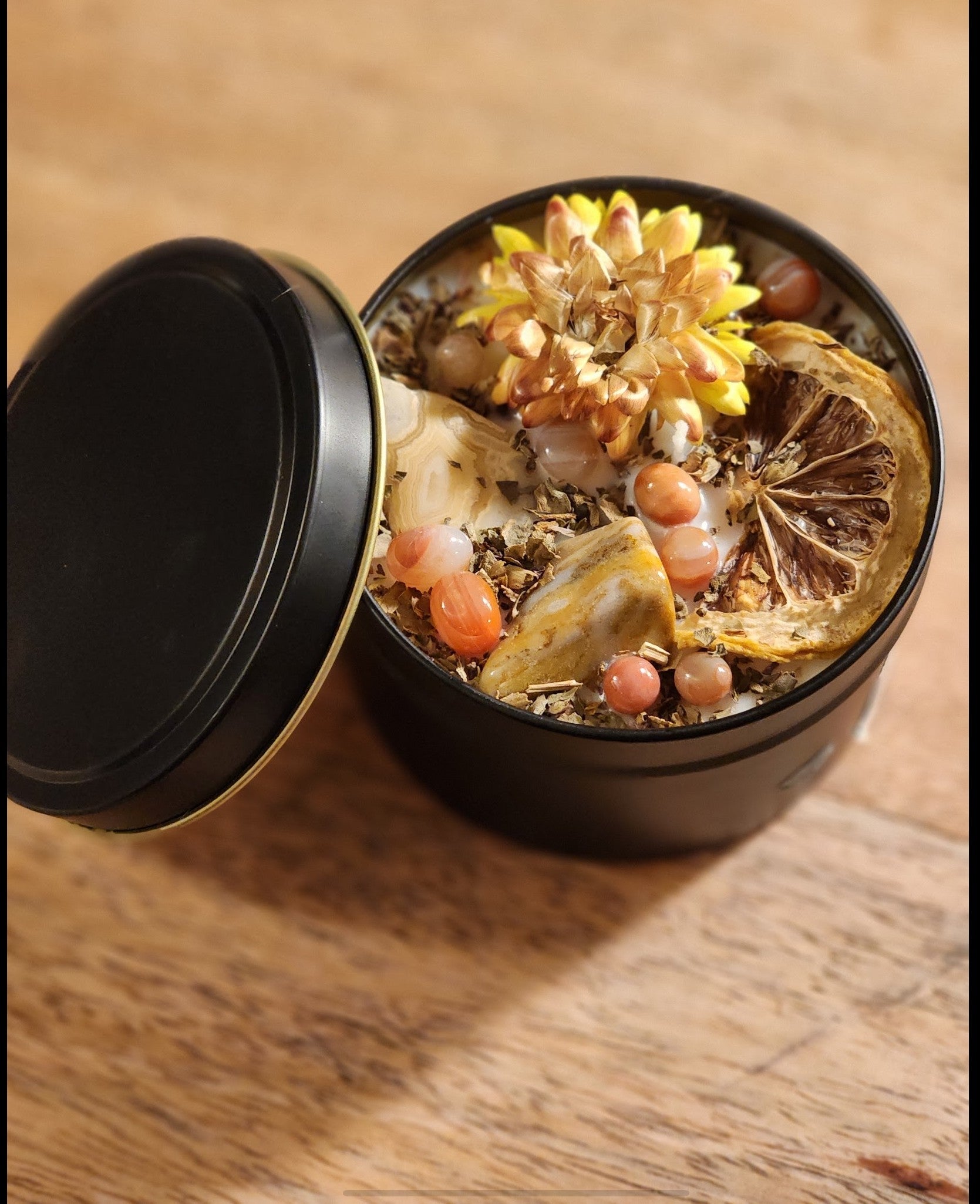 Happiness intention candle